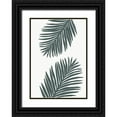 thumbnail image 1 of 1x Studio 24x32 Black Ornate Wood Framed with Double Matting Museum Art Print Titled - Palm Leaf Color Matched 01, 1 of 4