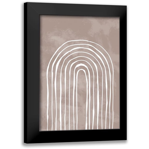 1x Studio II 11x14 Black Modern Framed Museum Art Print Titled - Arch_one way_003_white