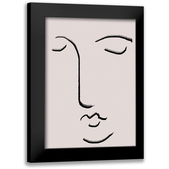 1x Studio II 11x14 Black Modern Framed Museum Art Print Titled - Closed Eyes