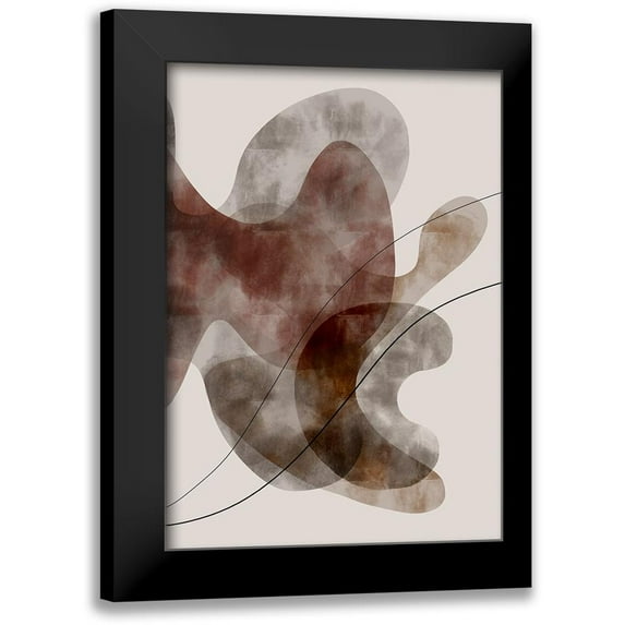 1x Studio II 11x14 Black Modern Framed Museum Art Print Titled - Red Seaweed
