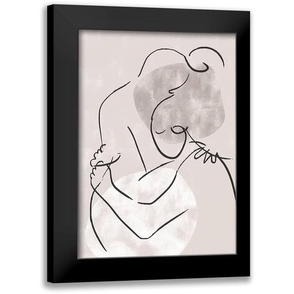 1x Studio II 11x14 Black Modern Framed Museum Art Print Titled - The Hug