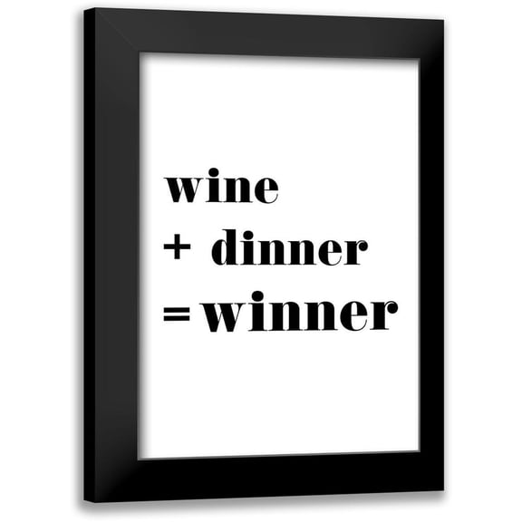 1x Studio II 11x14 Black Modern Framed Museum Art Print Titled - Winner