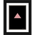 thumbnail image 1 of 1x Studio II 11x14 Black Ornate Wood Framed with Double Matting Museum Art Print Titled - Pink Triangle, 1 of 4
