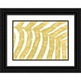 thumbnail image 1 of 1x Studio II 14x11 Black Ornate Wood Framed with Double Matting Museum Art Print Titled - LEAF YELLOW, 1 of 4