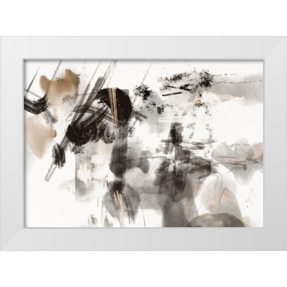 1x Studio II 14x11 White Modern Wood Framed Museum Art Print Titled - Wild_chaos 02
