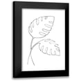 thumbnail image 1 of 1x Studio II 14x18 Black Modern Framed Museum Art Print Titled - Monstera Lines, 1 of 5