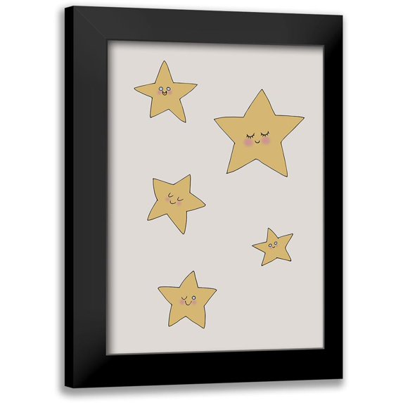 1x Studio II 14x18 Black Modern Framed Museum Art Print Titled - Stars