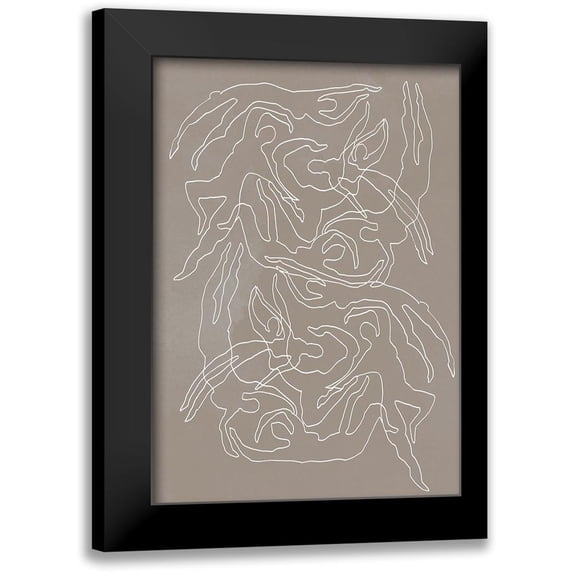 1x Studio II 14x18 Black Modern Framed Museum Art Print Titled - Swimmers