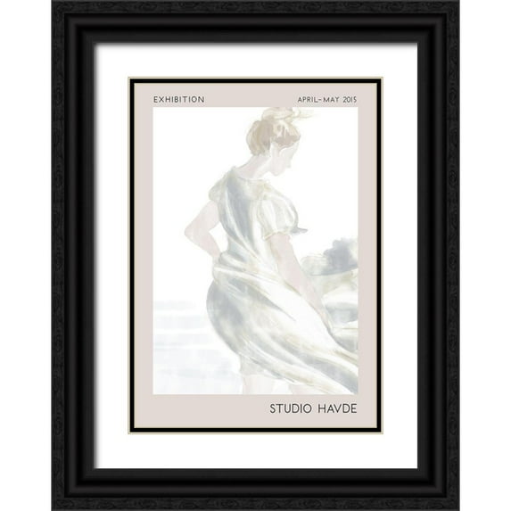 1x Studio II 14x18 Black Ornate Wood Framed with Double Matting Museum Art Print Titled - Studio Havde