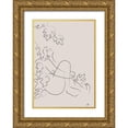 thumbnail image 1 of 1x Studio II 14x18 Gold Ornate Wood Framed with Double Matting Museum Art Print Titled - Embrace Nature Beige, 1 of 4