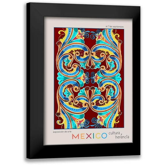 1x Studio II 18x24 Black Modern Framed Museum Art Print Titled - Mexico City Art Basel