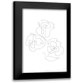 thumbnail image 1 of 1x Studio II 18x24 Black Modern Framed Museum Art Print Titled - Three Roses 02, 1 of 5