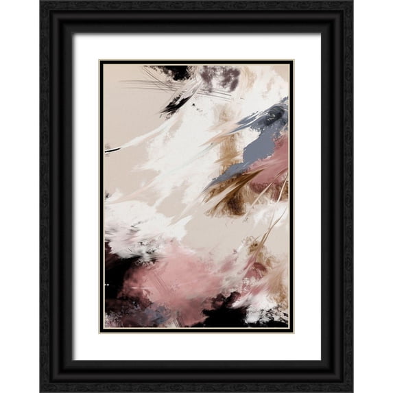 1x Studio II 18x24 Black Ornate Wood Framed with Double Matting Museum Art Print Titled - Splash Clouds