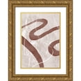 thumbnail image 1 of 1x Studio II 18x24 Gold Ornate Wood Framed with Double Matting Museum Art Print Titled - Abstract Fuzz 02, 1 of 4