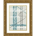 thumbnail image 1 of 1x Studio II 18x24 Gold Ornate Wood Framed with Double Matting Museum Art Print Titled - Messy Lines, 1 of 4