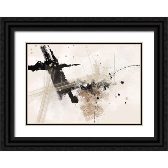 1x Studio II 24x18 Black Ornate Wood Framed with Double Matting Museum Art Print Titled - Wild