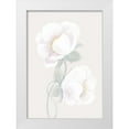 thumbnail image 1 of 1x Studio II 24x32 White Modern Wood Framed Museum Art Print Titled - Lush Peony, 1 of 4