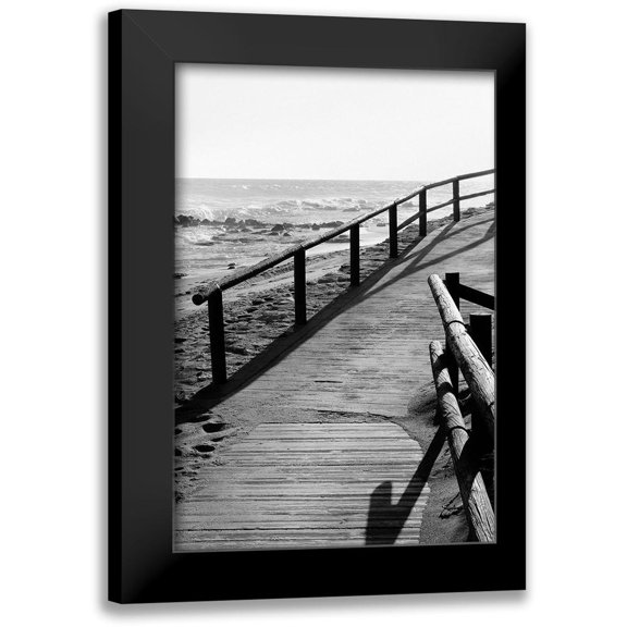 1x Studio III 11x14 Black Modern Framed Museum Art Print Titled - Beach_008