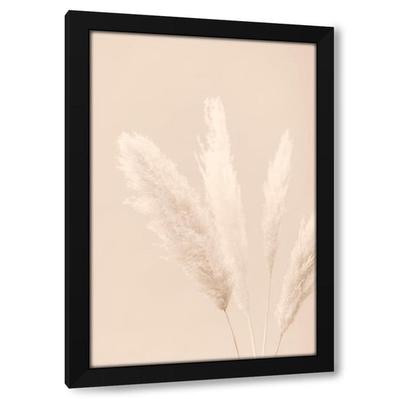 1x Studio III 11x14 Black Modern Wood Framed Wall Art Titled - Pampas Grass Beige 06