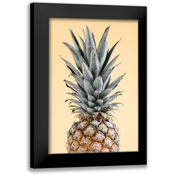 1x Studio III 11x14 Black Modern Framed Museum Art Print Titled - Pineapple Yellow 02