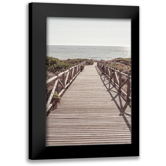 1x Studio III 13x18 Black Modern Framed Museum Art Print Titled - Beach_003