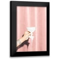 thumbnail image 1 of 1x Studio III 13x18 Black Modern Framed Museum Art Print Titled - Heres To Pink 05, 1 of 5