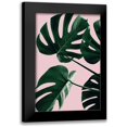 thumbnail image 1 of 1x Studio III 13x18 Black Modern Framed Museum Art Print Titled - Monstera Pink No 08, 1 of 5