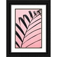 thumbnail image 1 of 1x Studio III 13x18 Black Ornate Wood Framed with Double Matting Museum Art Print Titled - Graphic palm leaf_2, 1 of 4