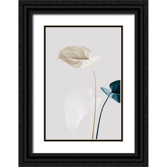 1x Studio III 13x18 Black Ornate Wood Framed with Double Matting Museum Art Print Titled - Monstera Creative 22