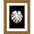 thumbnail image 1 of 1x Studio III 13x18 Gold Ornate Wood Framed with Double Matting Museum Art Print Titled - Monstera White 04, 1 of 4