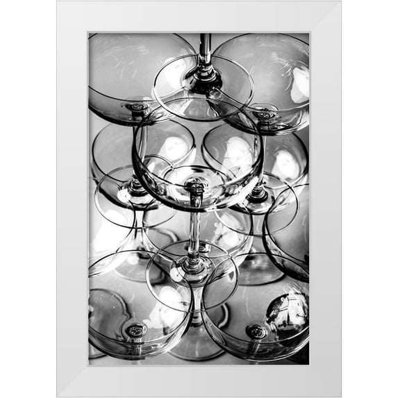 1x Studio III 13x18 White Modern Wood Framed Museum Art Print Titled - Champagne tower_8