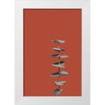 thumbnail image 1 of 1x Studio III 13x18 White Modern Wood Framed Museum Art Print Titled - Eucalyptus Rust 01, 1 of 4