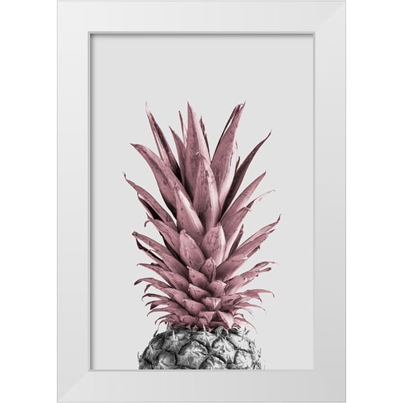 1x Studio III 13x18 White Modern Wood Framed Museum Art Print Titled - Pineapple Pink 04