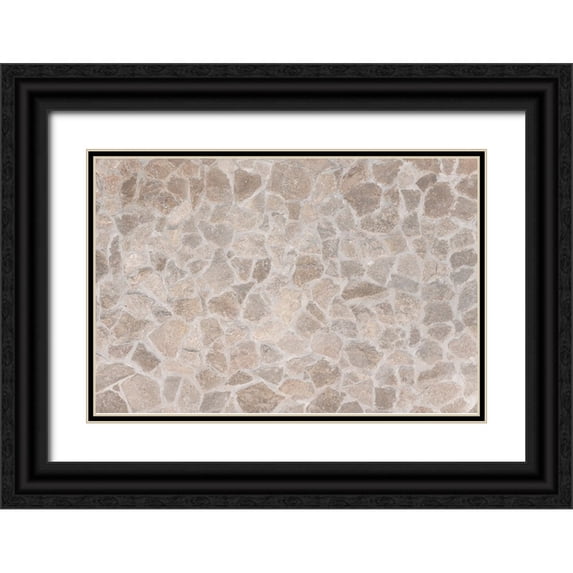 1x Studio III 14x11 Black Ornate Wood Framed with Double Matting Museum Art Print Titled - Texture 20