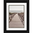 thumbnail image 1 of 1x Studio III 17x24 Black Ornate Wood Framed with Double Matting Museum Art Print Titled - Beach_003, 1 of 4