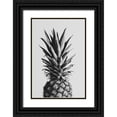 thumbnail image 1 of 1x Studio III 17x24 Black Ornate Wood Framed with Double Matting Museum Art Print Titled - Pineapple Black A White 02, 1 of 4