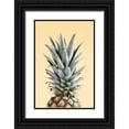 thumbnail image 1 of 1x Studio III 17x24 Black Ornate Wood Framed with Double Matting Museum Art Print Titled - Pineapple Yellow 04, 1 of 4