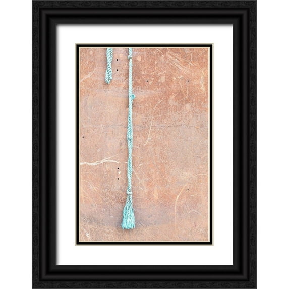 1x Studio III 17x24 Black Ornate Wood Framed with Double Matting Museum Art Print Titled - Wall and string_light