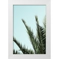 thumbnail image 1 of 1x Studio III 17x24 White Modern Wood Framed Museum Art Print Titled - Palm leaves and sky_2, 1 of 4