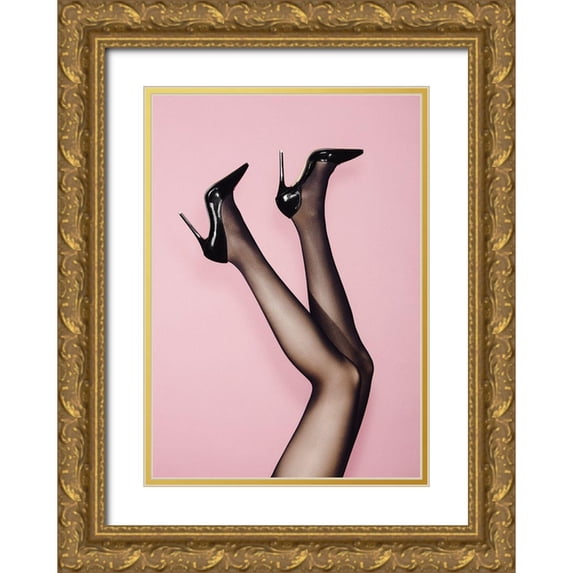 1x Studio III 18x24 Gold Ornate Wood Framed with Double Matting Museum Art Print Titled - Kick Up Your Heels #02