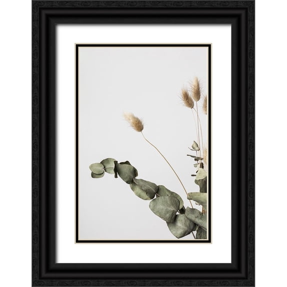 1x Studio III 23x32 Black Ornate Wood Framed with Double Matting Museum Art Print Titled - Dried_002