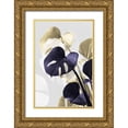 thumbnail image 1 of 1x Studio III 23x32 Gold Ornate Wood Framed with Double Matting Museum Art Print Titled - Monstera Creative 14, 1 of 4