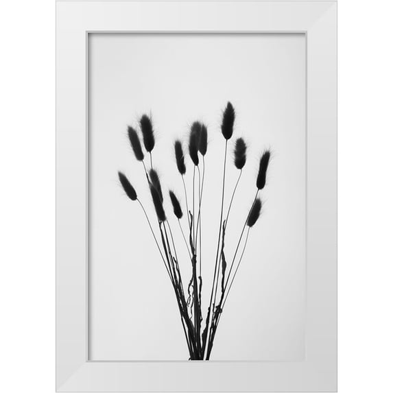 1x Studio III 23x32 White Modern Wood Framed Museum Art Print Titled - Bunny Grass No 2