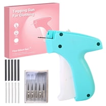 1x Tagging Gun Kit,Price Tag Label Gun,Durable Tag Gun for Clothes,Tagging Gun for Clothing,Mini Clothing Fixer Stitch Sewing Gun,Tag Attacher Guns,Quick Tagging Tool with 5 Replacement Needles,Blue