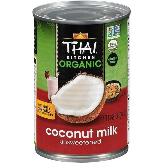1x Thai Kitchen Organic Unsweetened Coconut Milk, 13.66 fl oz