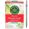 thumbnail image 1 of 1x Traditional Medicinals Organic Throat Coat Eucalyptus Tea with pen, 1 of 2