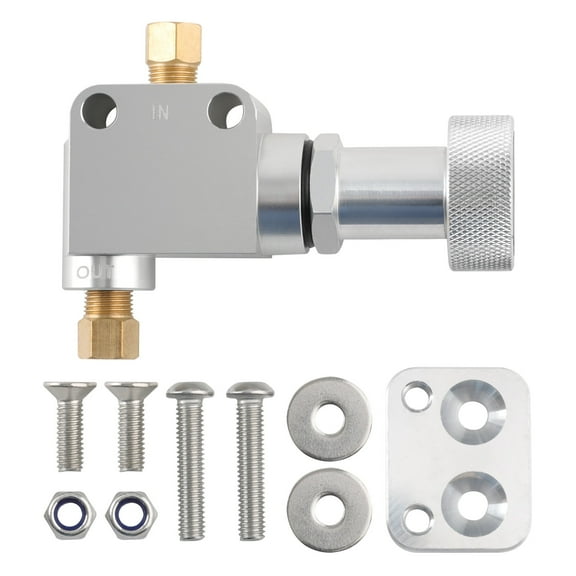 1x Universal Adjustable Aluminum Proportioning Valve Knob with Bracket 260-8419