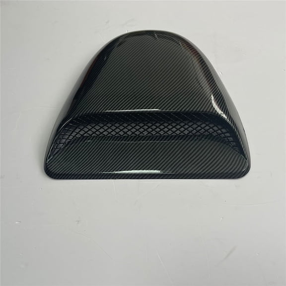 1x Universal Car Decor Air Flow Intake Hood Scoop Vent Bonnet Carbon Fiber Look