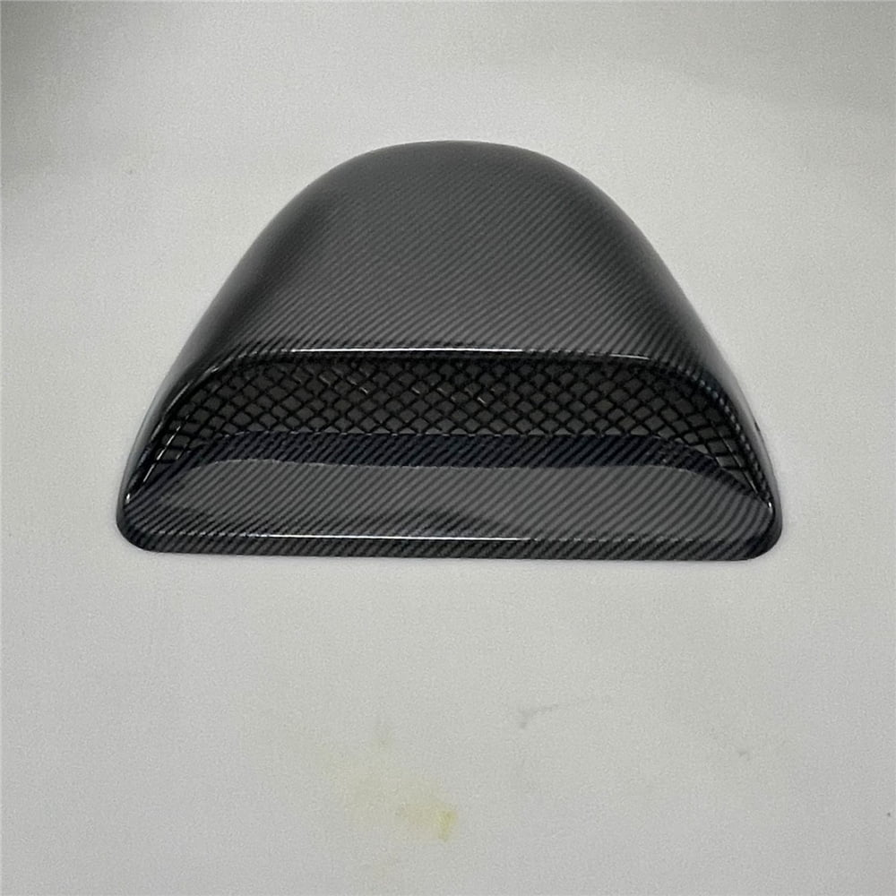 1x Universal Car Decor Air Flow Intake Hood Scoop Vent Bonnet Carbon Fiber Look