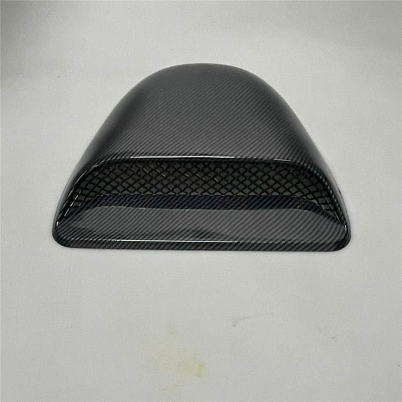 1x Universal Car Decor Air Flow Intake Hood Scoop Vent Bonnet Carbon Fiber Look